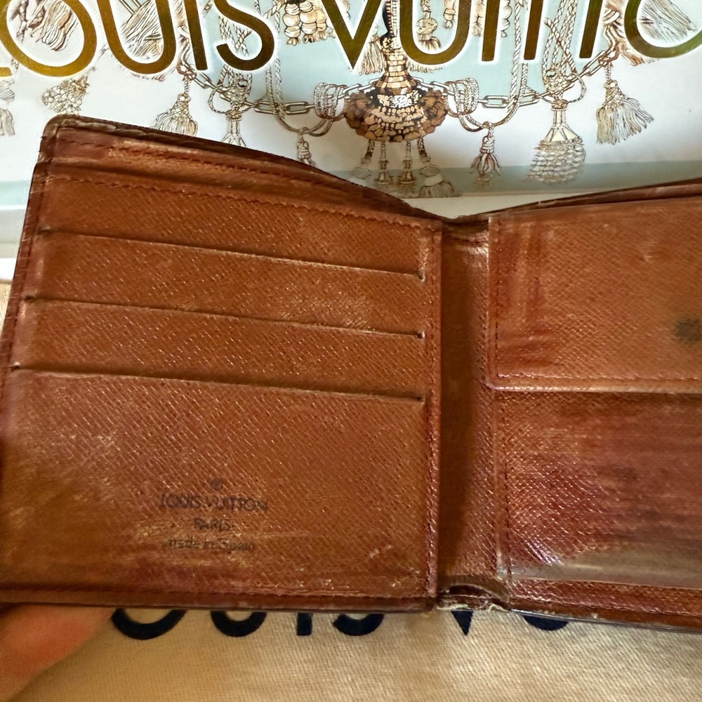 Louis Vuitton Brown Monogram Mens Wallet Vintage - Picture 14 of 14